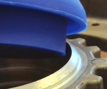 Custom silicone molded part for Type 2 anodizing masking Custom silicone molded part for Type 2 anodizing masking